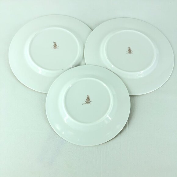 Royal Doulton Biltmore Pattern Saucer & 2 Salad Plates Bone China Made n England - Picture 6 of 8